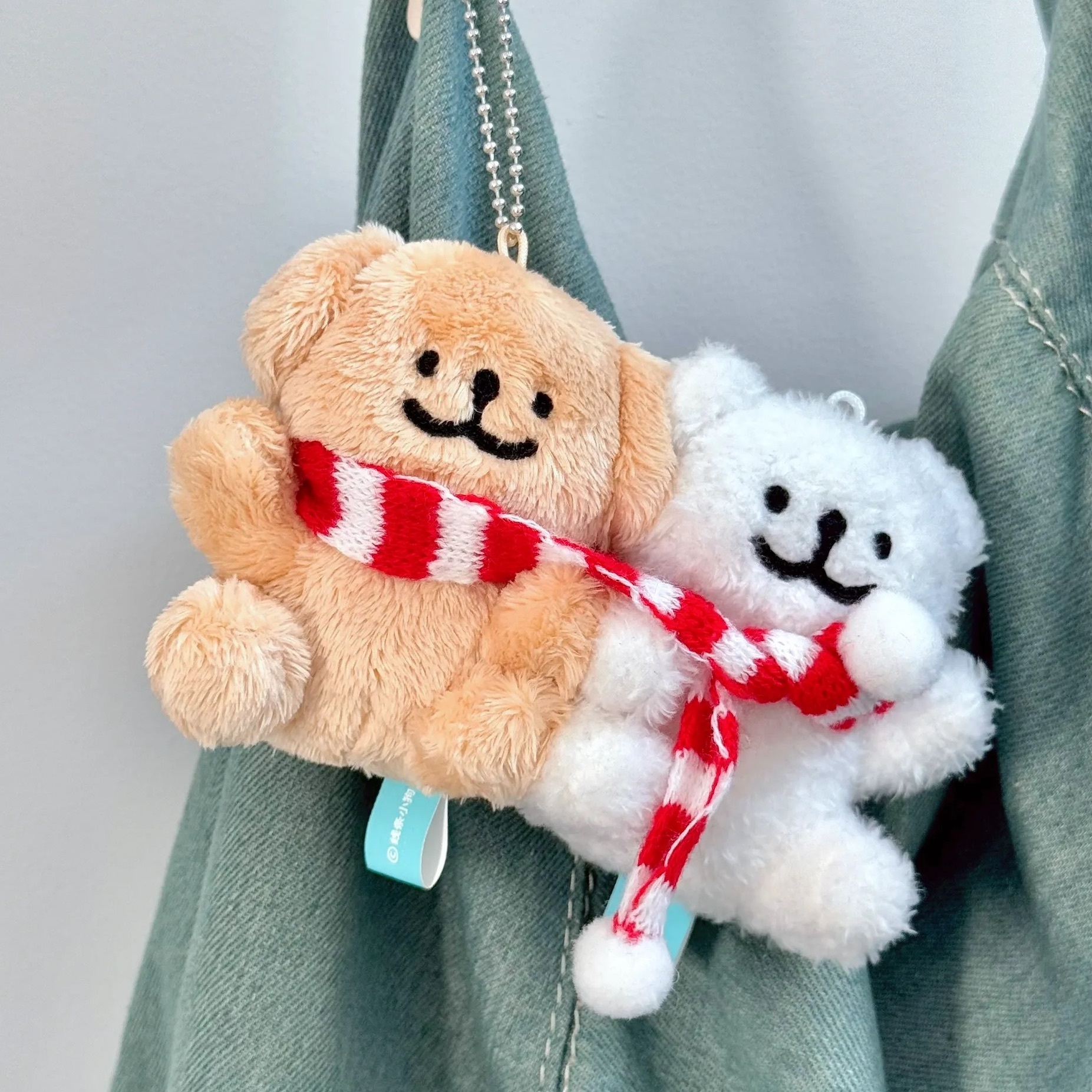 MALTESE 線條小狗 圍圍巾 貼貼 吊飾 鑰匙圈 / 預購