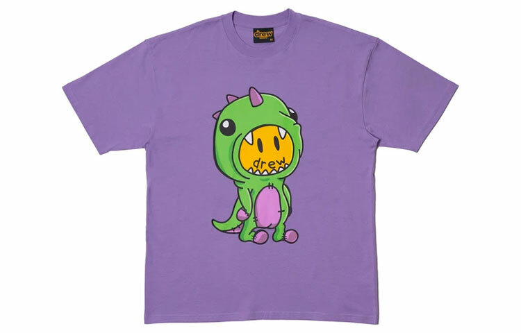 【代購】Drew House Dinosaur Series T-Shirts Unisex Lavender