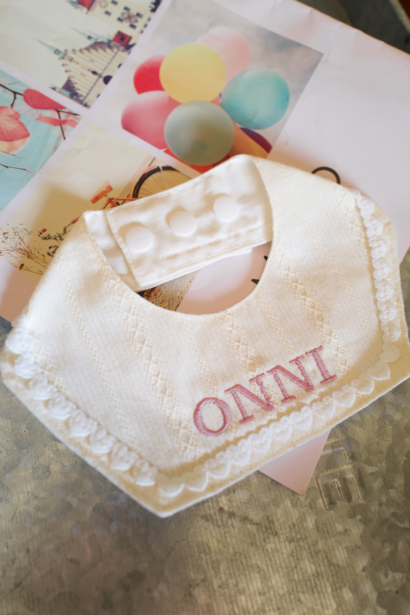 早春提花刺繡領巾