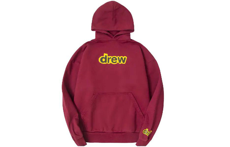 【代購】Drew House Letter Logo Series Sweatshirts Unisex Burgundy Red