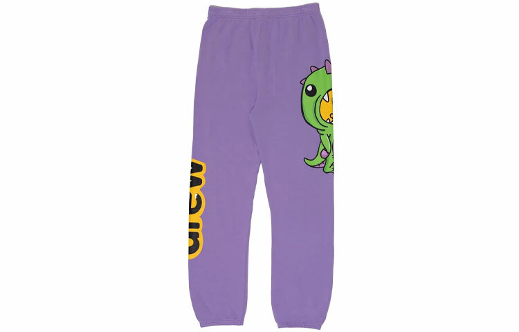 【代購】Drew House Dinosaur Series Knitted Sweatpants Unisex Lavender