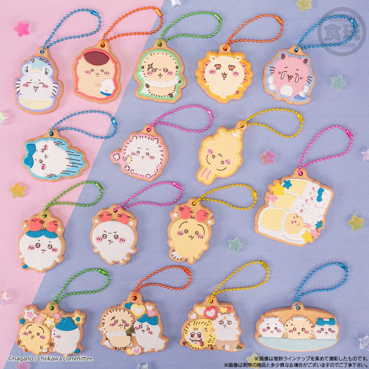 Chiikawa曲奇膠牌吊飾第2彈 (REPEAT) SOMETHING SMALL AND CUTE COOKIE CHARM COT 3 W/O GUM  (REPEAT)