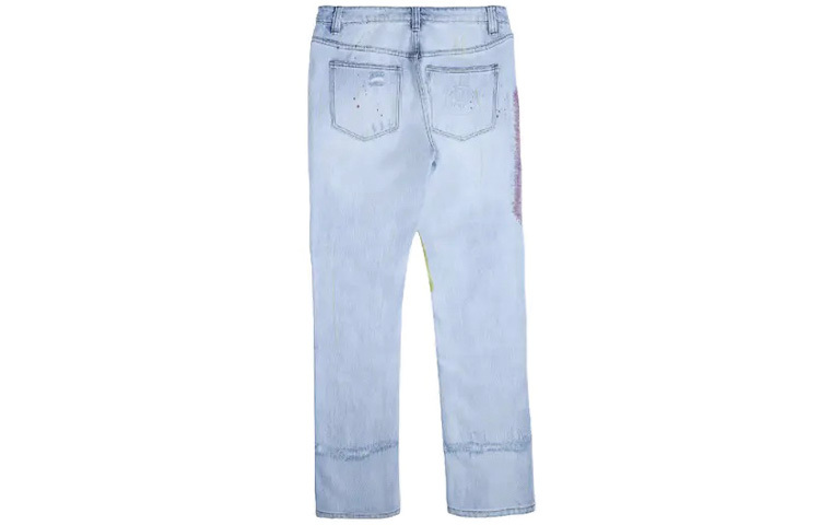 【代購】Drew House Smiley Collection Jeans Unisex Bleach Indigo