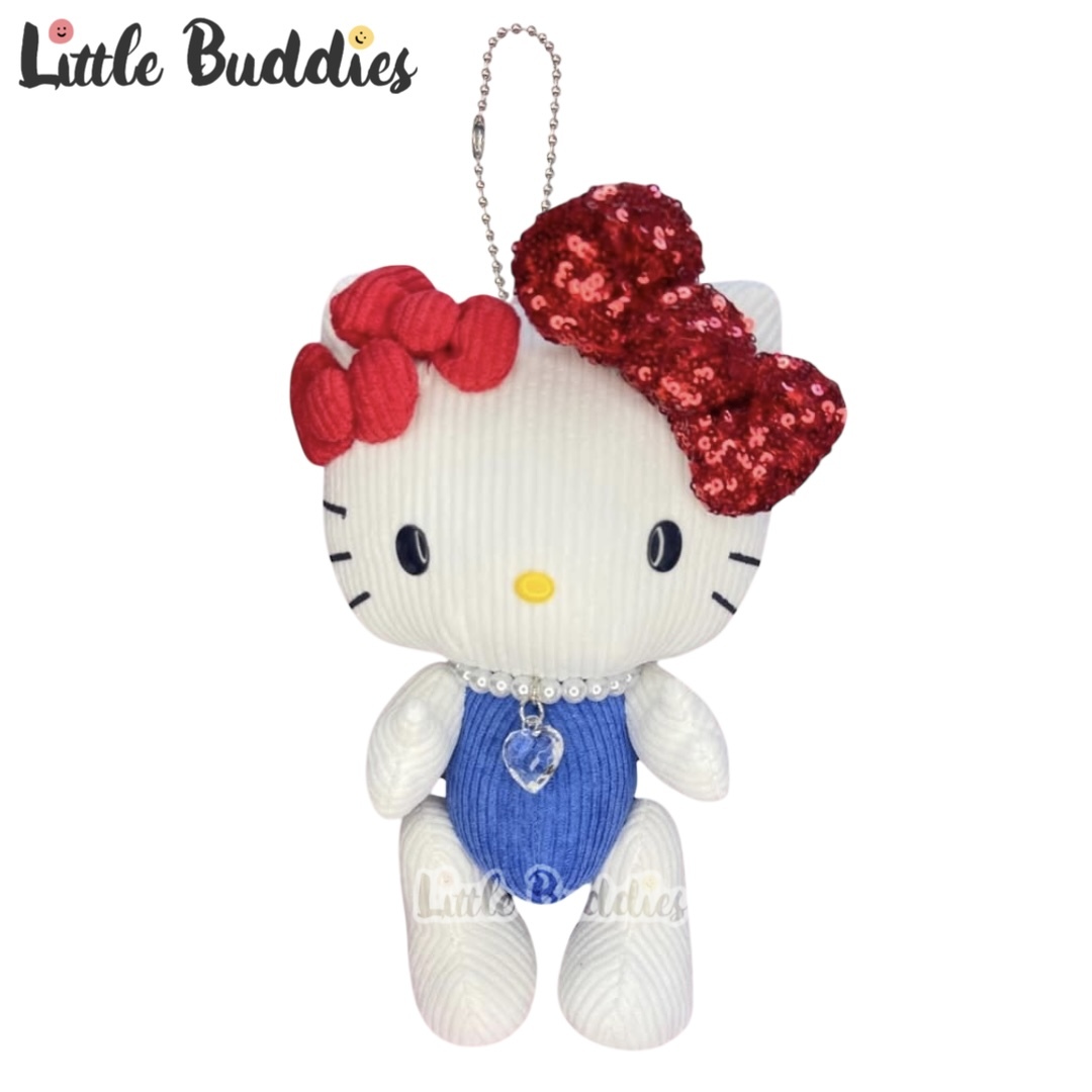 美版 Sanrio Hello Kitty 珍珠頸鏈百變造型 公仔匙扣