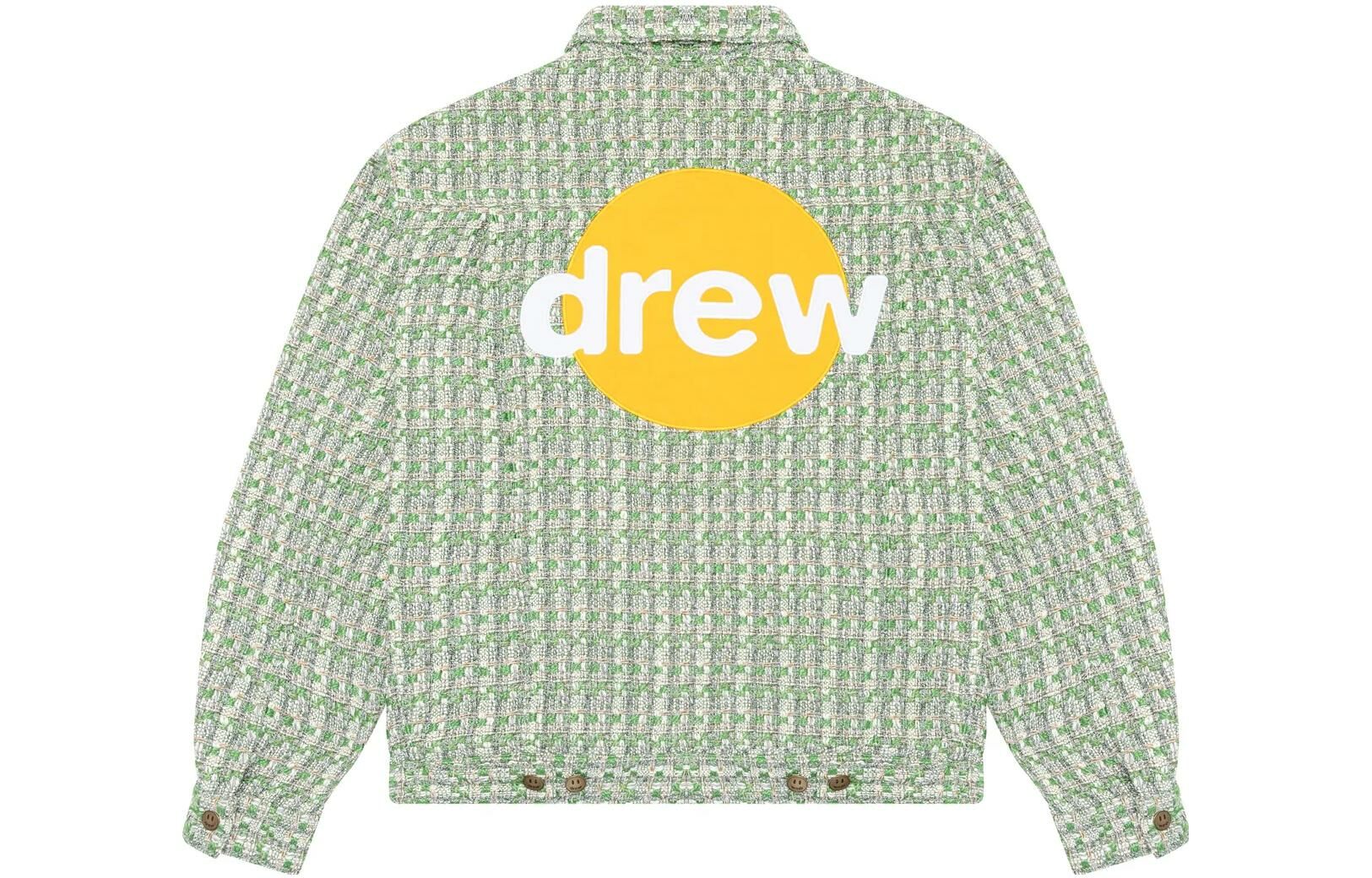 【代購】Drew House FW23 Infinite Joy Boucle Trucker Jacket Green Jacket Unisex Green