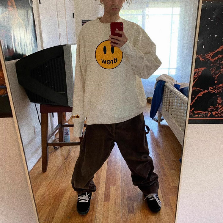 【代購】Drew House Smiley Collection Sweatshirt Unisex White