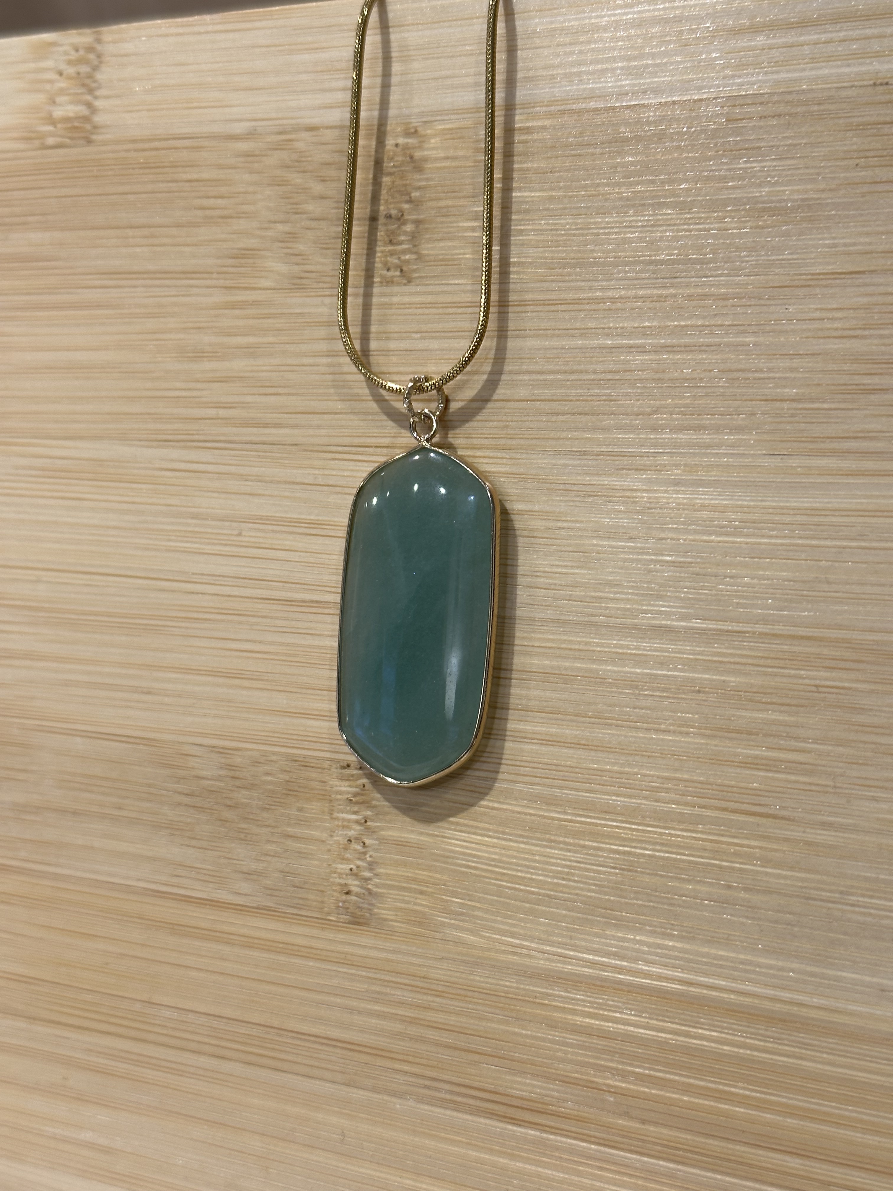 [Big Land] 綠東陵石不銹鋼項鍊 | NO.320