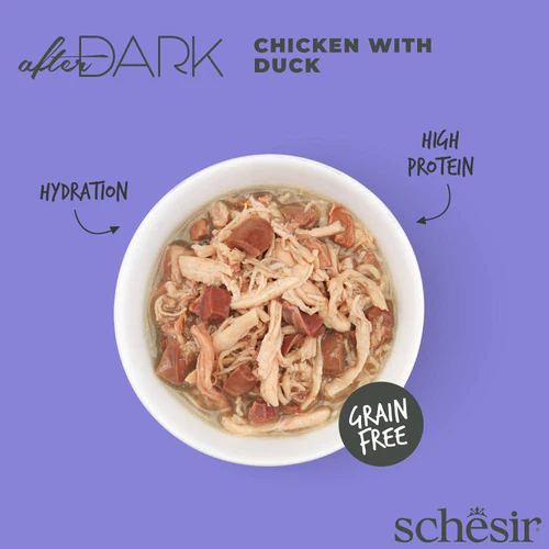 Schesir After Dark Chicken & Duck Cat Canned 80g