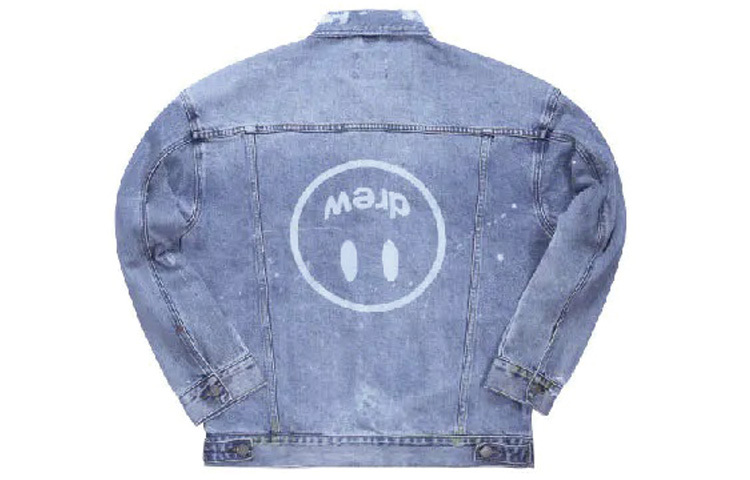 【代購】Drew House Smiley Collection Denim Jackets Unisex Indigo