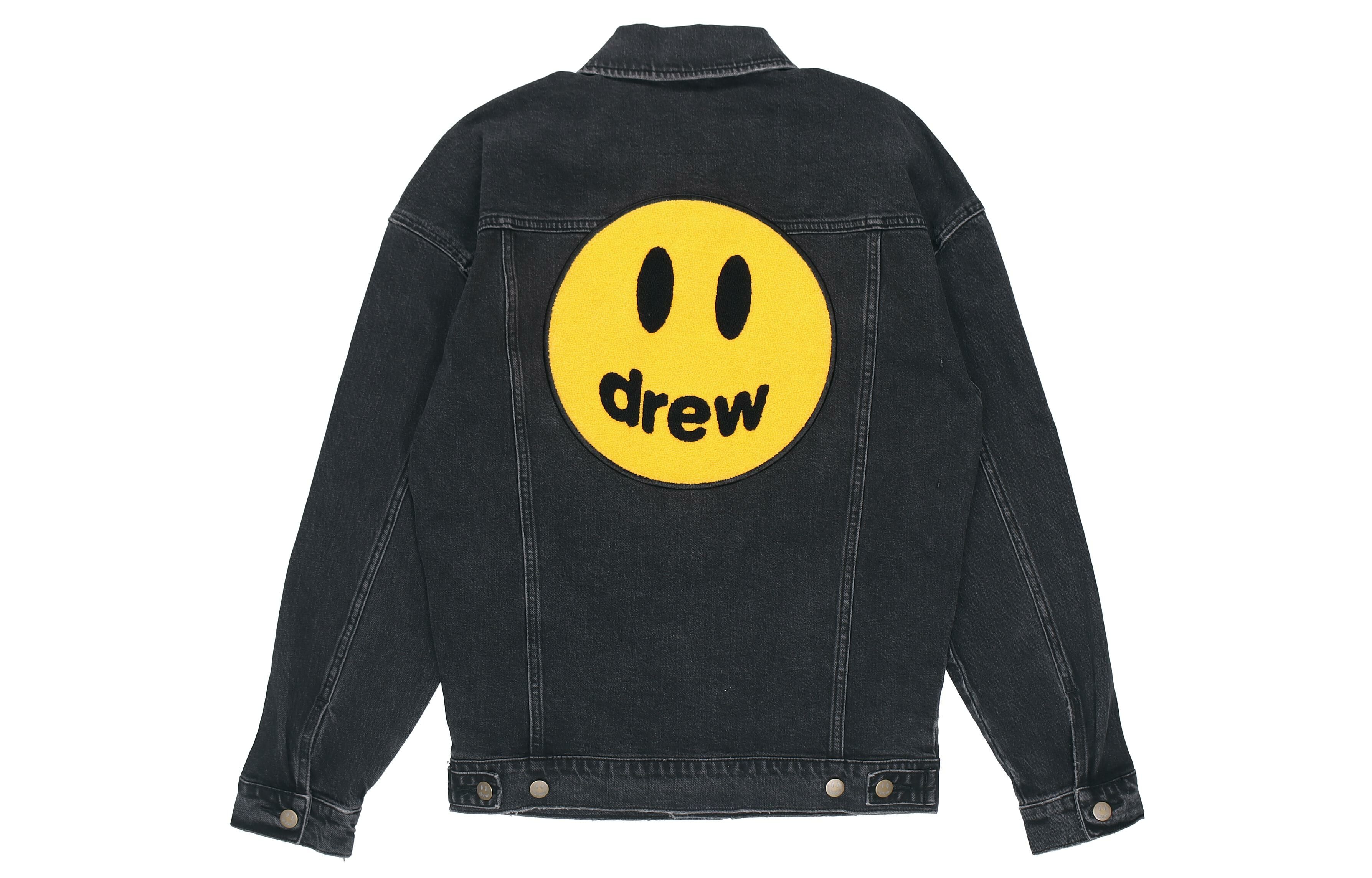 【代購】Drew House Smiley Collection Denim Jackets Unisex Black