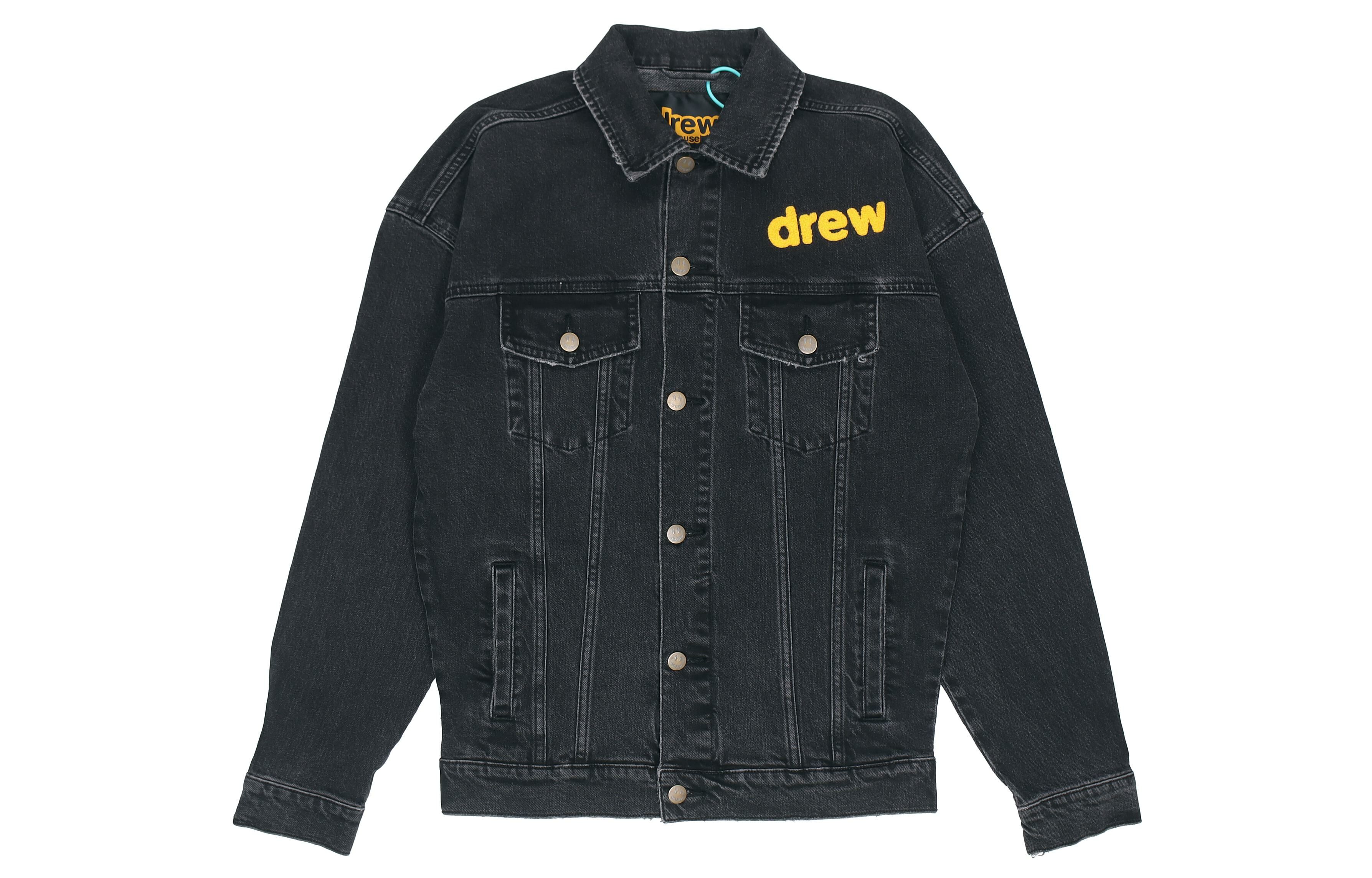 【代購】Drew House Smiley Collection Denim Jackets Unisex Black