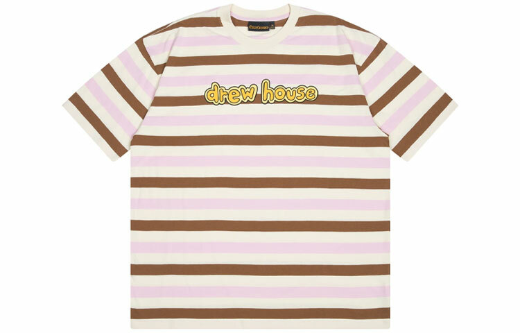 【代購】Drew House Letter Logo Series T-Shirts Unisex Ice Cream Stripes
