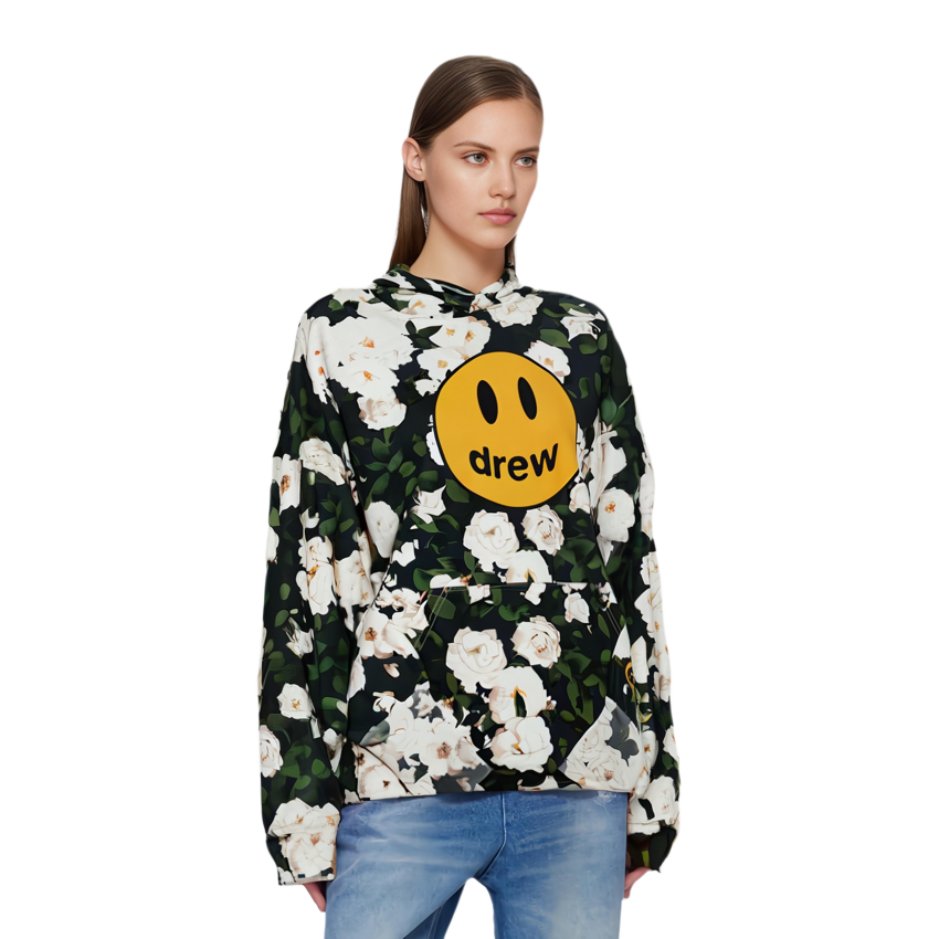 【代購】Drew House Smiley Collection Sweatshirts Unisex Black