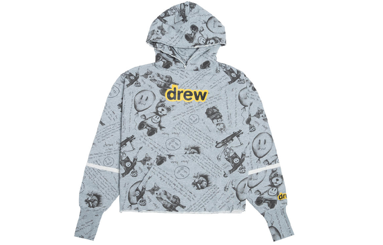 【代購】Drew House Letter Logo Series Sweatshirts Unisex Heather Gray