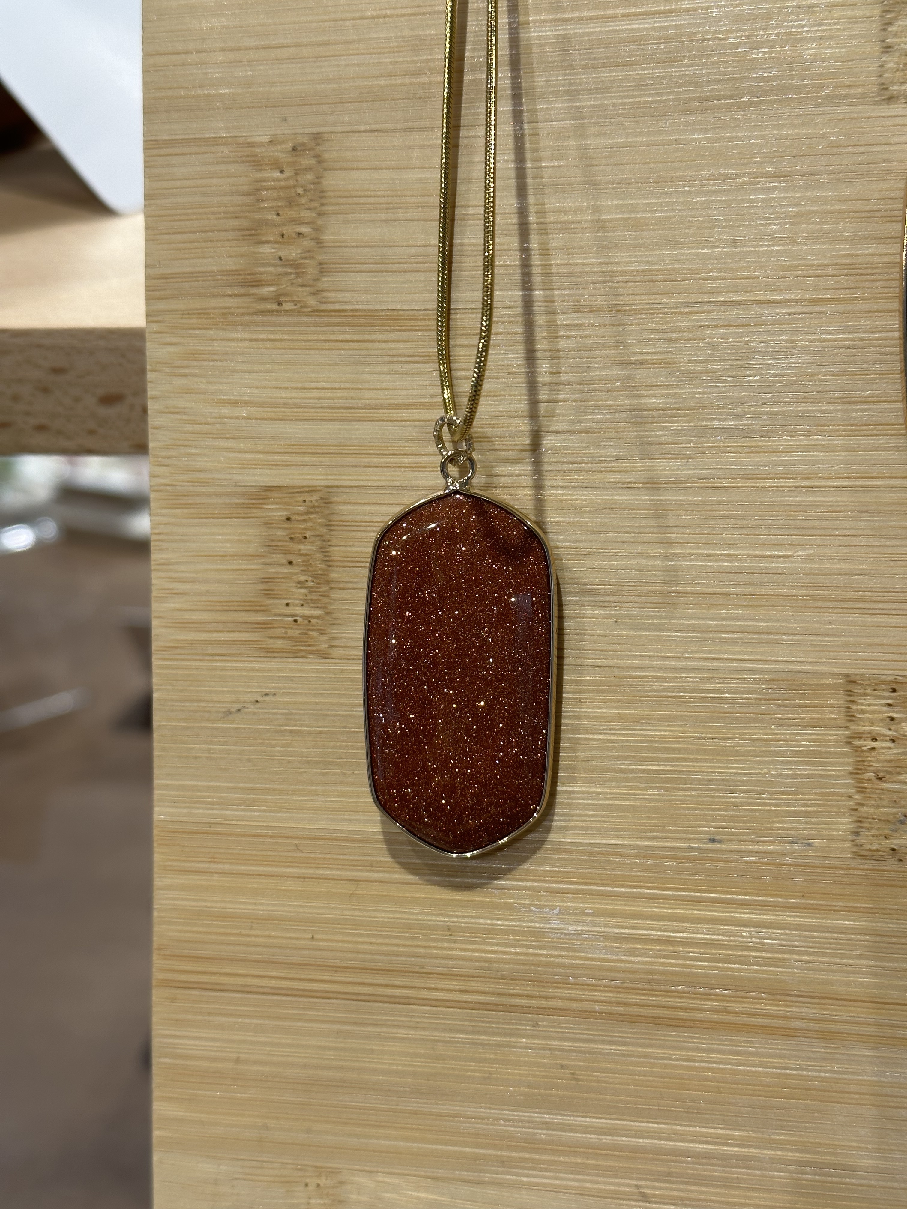 [Big Land] 砂岩不銹鋼項鍊 | NO.317