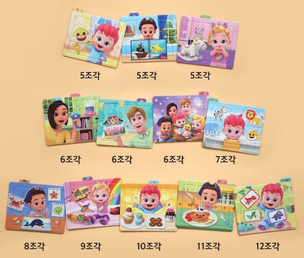 韓國直送🇰🇷Bebefinn 盒裝拼圖