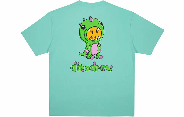 【代購】Drew House Dinosaur Series T-Shirts Unisex Light Green