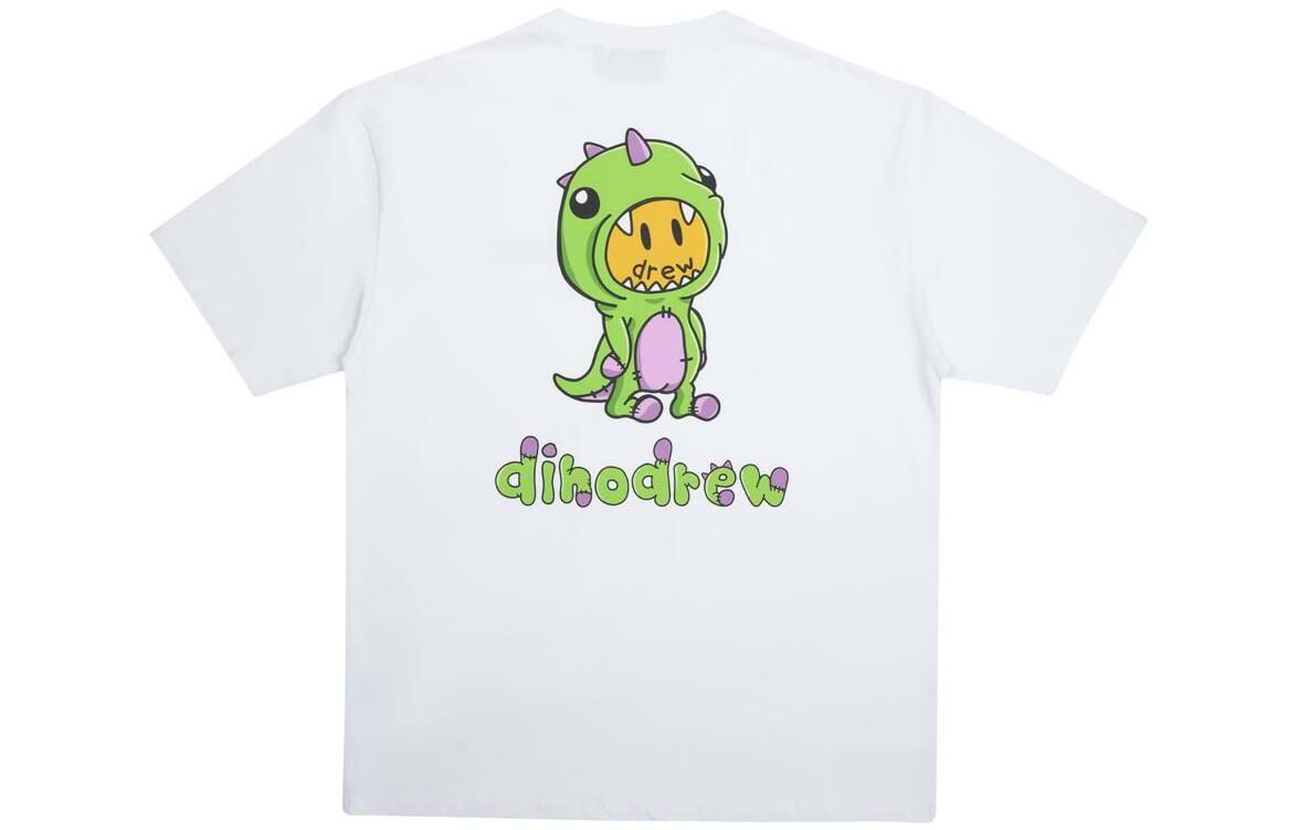 【代購】Drew House Dinosaur Series T-Shirts Unisex White