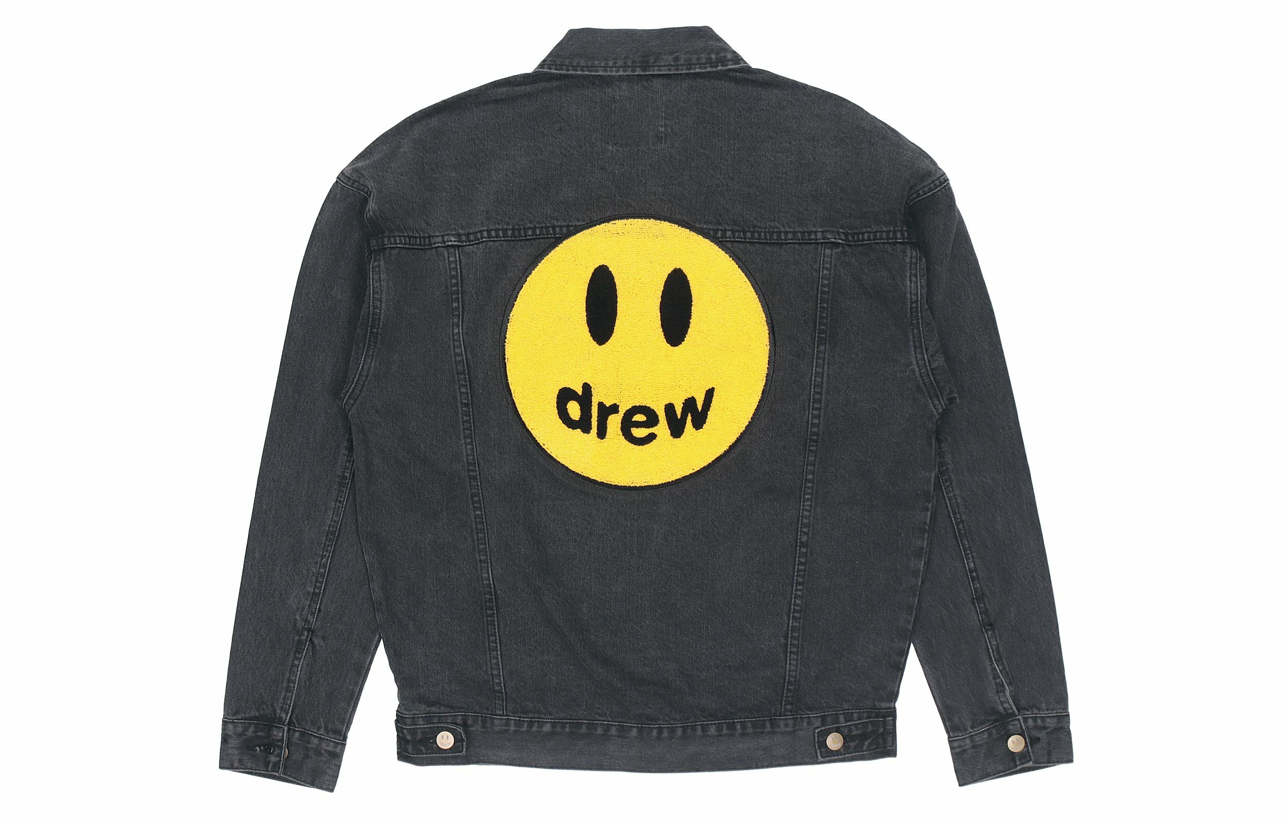 【代購】Drew House Smiley Collection Denim Jackets Unisex Black