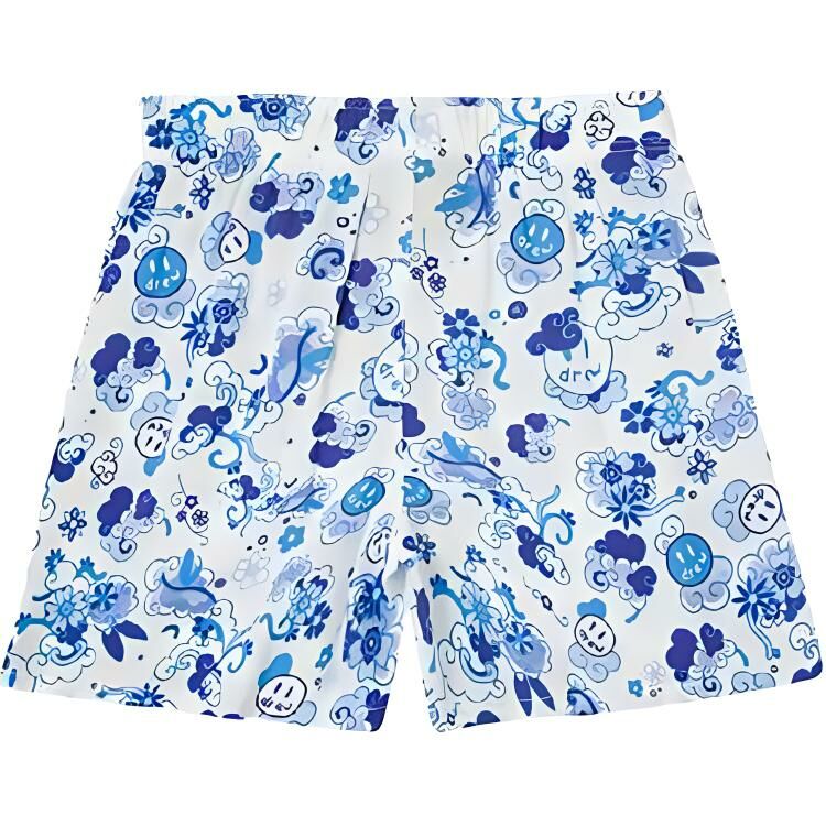 【代購】Drew House Smiley Collection Casual Shorts Unisex Danube Blue