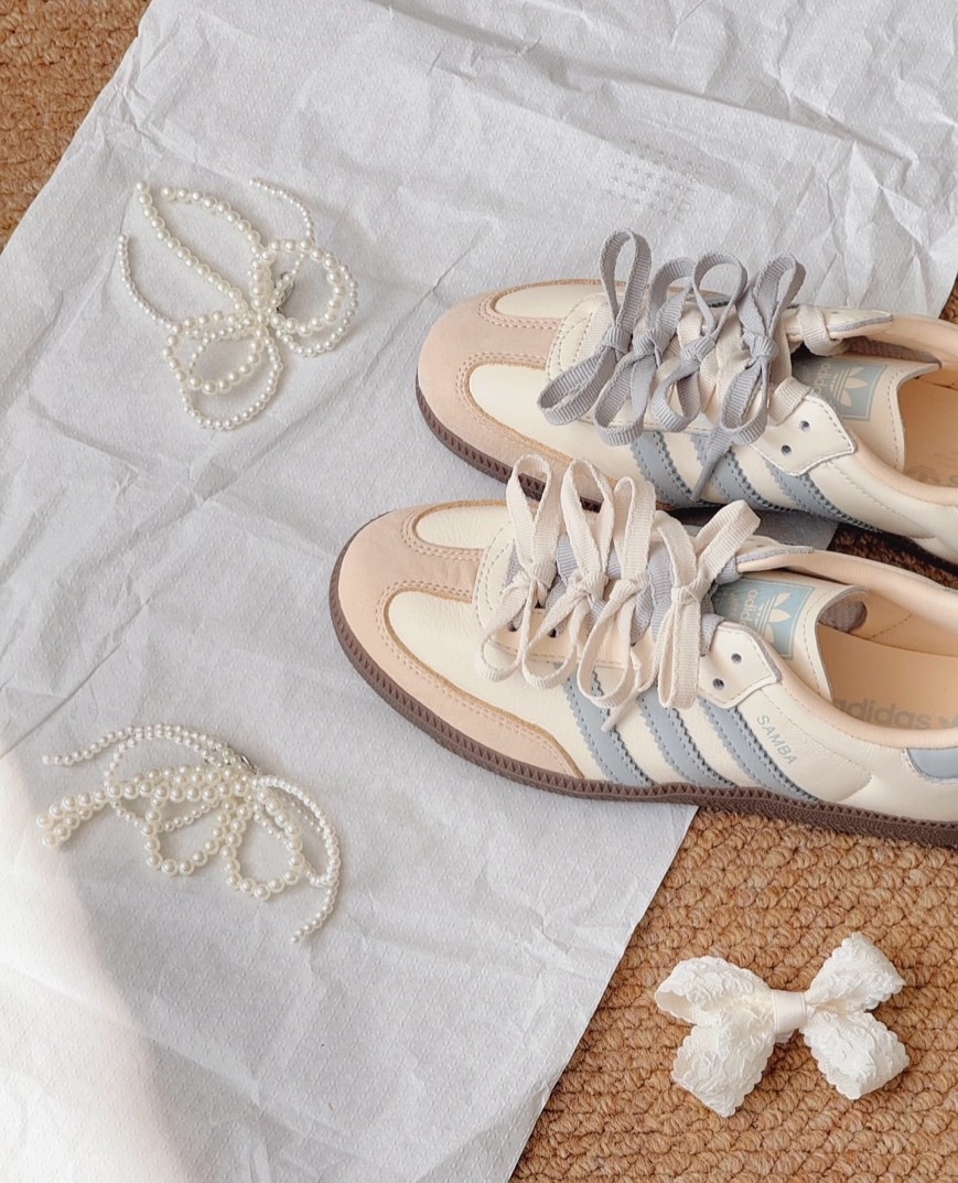 Adidas Originals Samba OG "Cream White" 海鹽起司 灰藍 奶油色 休閒鞋 JH7299