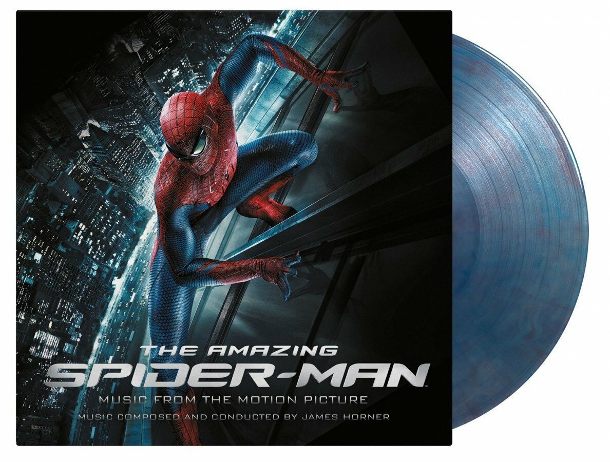 James Horner - Amazing Spider-Man 蜘蛛俠-驚世現新 2LP (Translucent blue and red marbled)