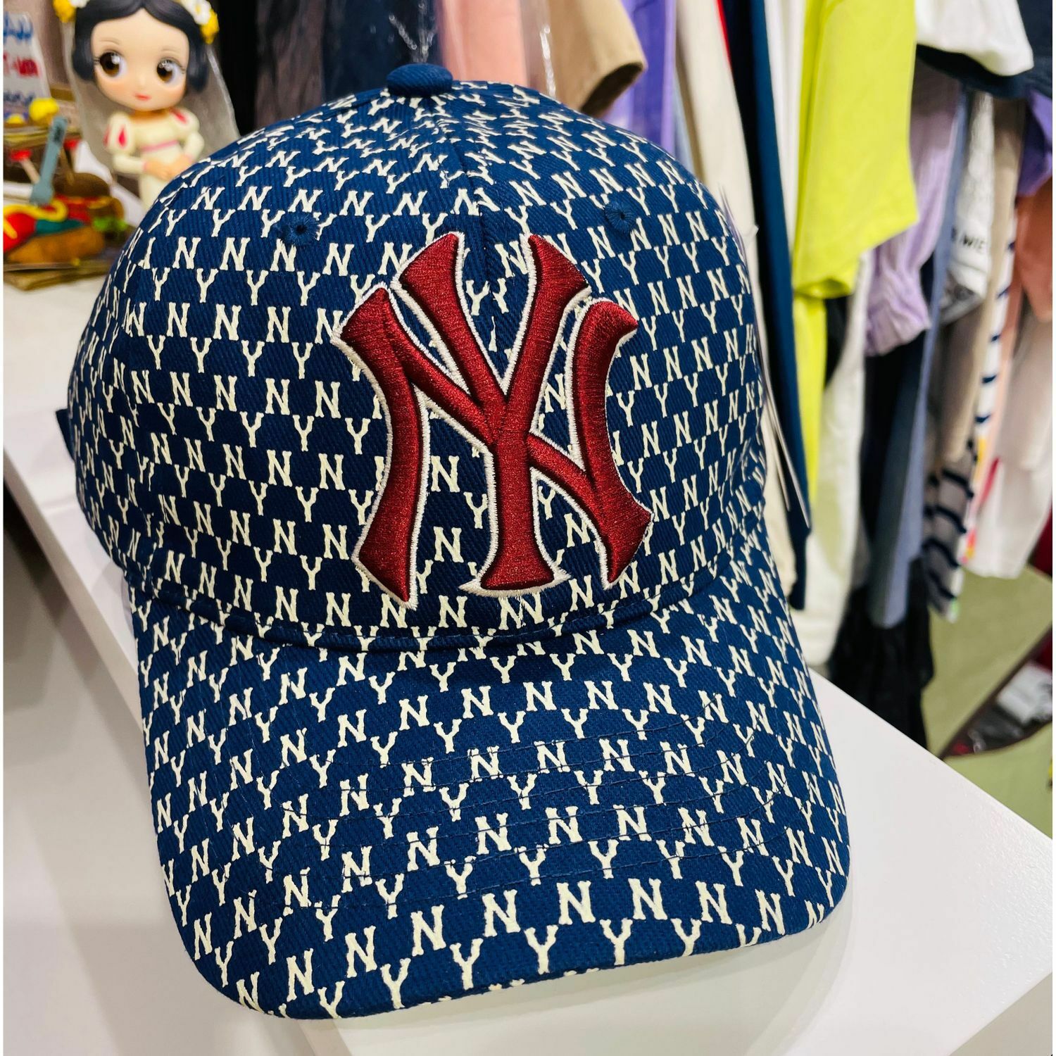 【現貨】MLB A020499 老花Cap帽 (藍配紅Logo)