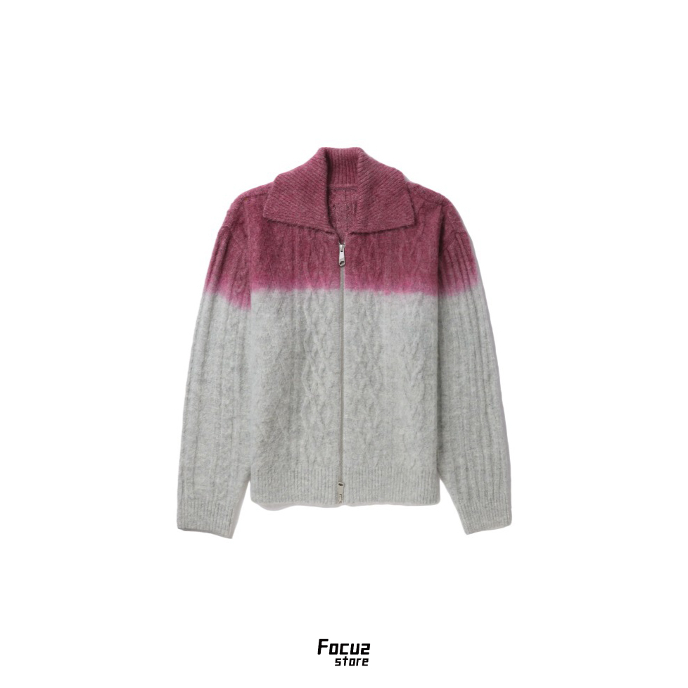 【Focus Store】預購 ADER error Zip-up cardigan "Grey" 灰色 針織拉鍊外套