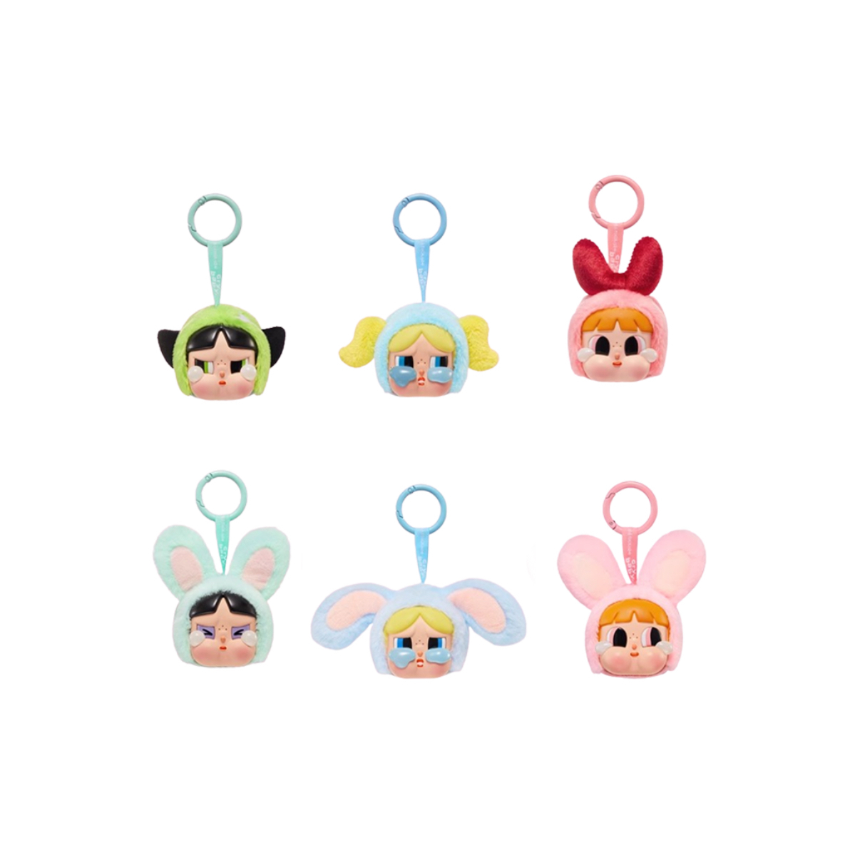 POPMART CRYBABY X THE POWERPUFF GIRLS 飛天小女警系列 泡泡瑪特 悲傷俱樂部 搪膠臉毛絨盲盒