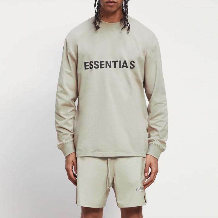 【代購】Fear Of God Essentials 3D Silicon Applique Boxy Long Sleeve T-Shirt