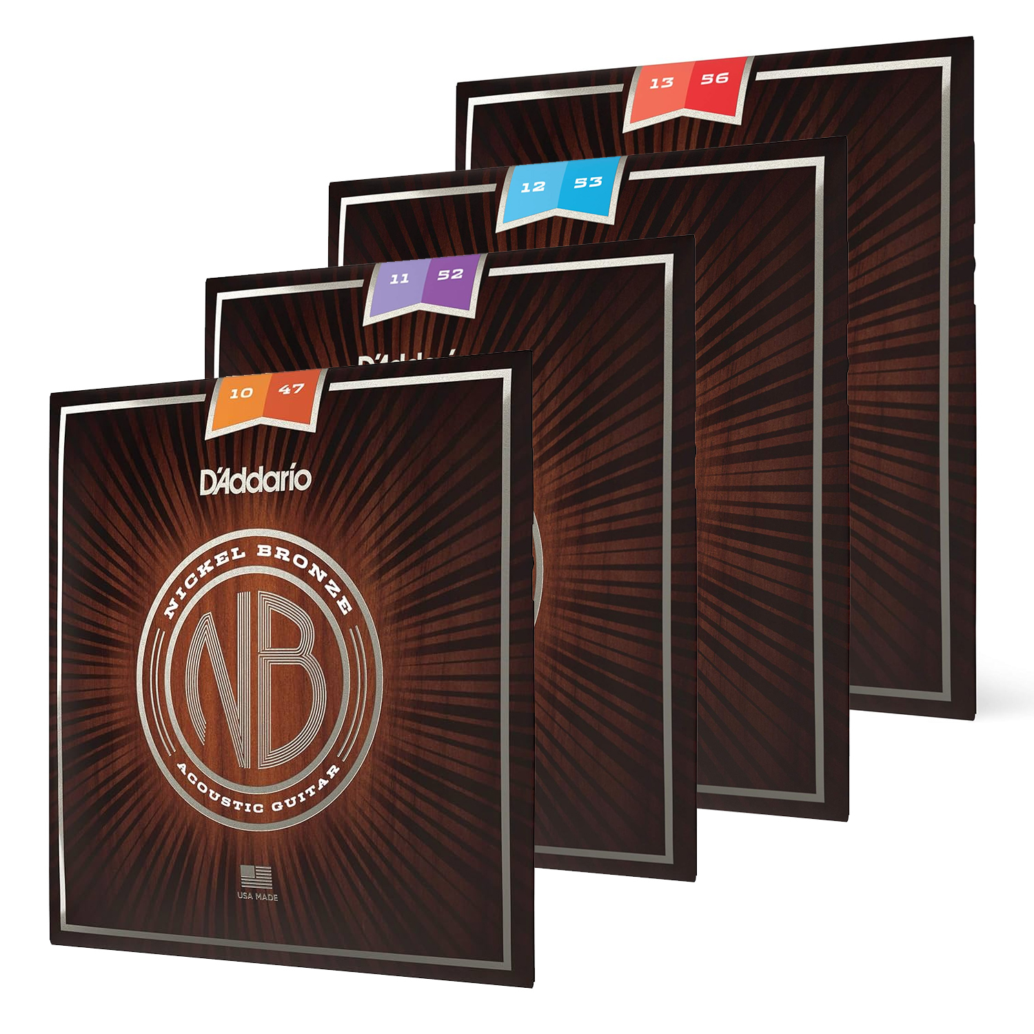 D'addario 木吉他弦 NB1047/NB1152/NB1253/NB1356 鎳青銅 Nicke