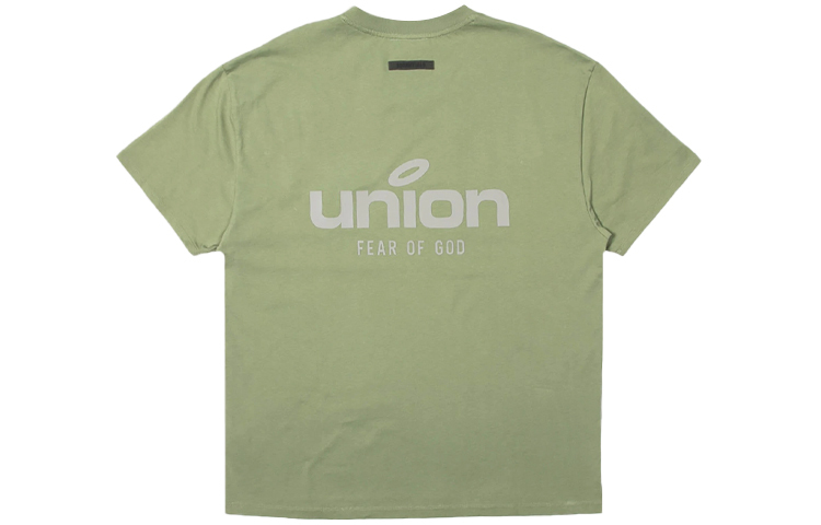 【代購】Fear Of God Essentials x Union LA FW21 Drop Shoulder Sleeve T-Shirt Unisex Green