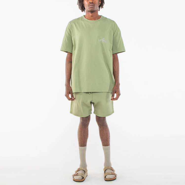 【代購】Fear Of God Essentials x Union LA FW21 Drop Shoulder Sleeve T-Shirt Unisex Green