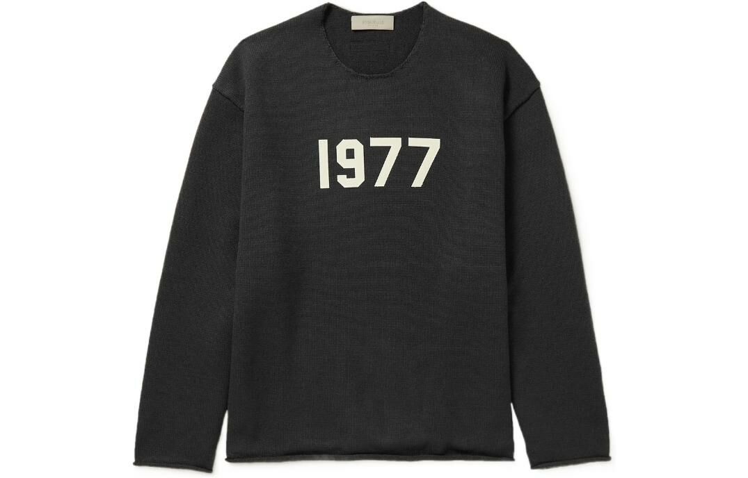 【代購】Fear Of God Essentials 1977 Series Sweater Men's Black Iron