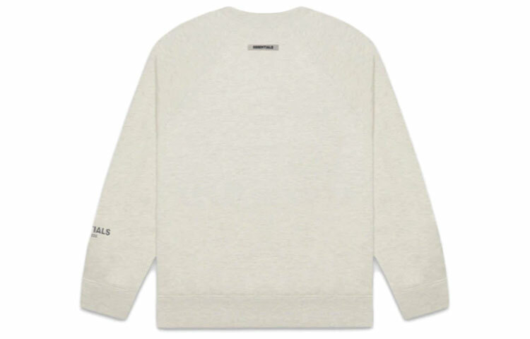 【代購】Fear Of God Essentials 3D Silicon Applique Crewneck Oatmeal Heather