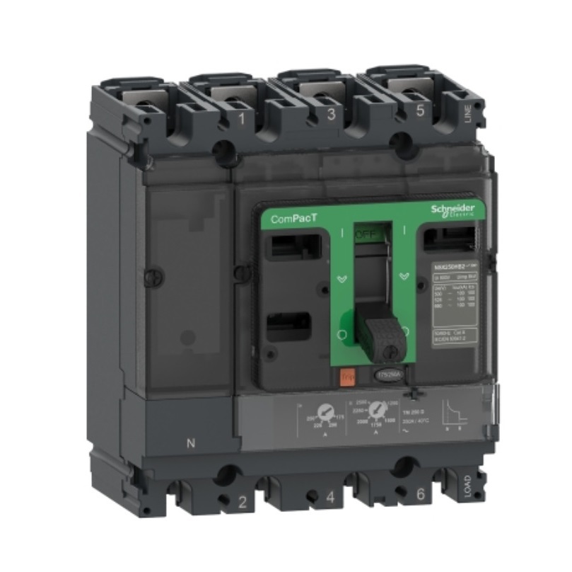 R306 Schneider MCCB 塑殼斷路器 (Equipped with Thermal-Magnetic Trip Unit) 4-pole