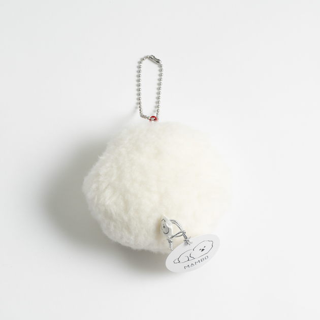 CLASKA-MAMBO 毛茸茸吊飾 愛睏臉