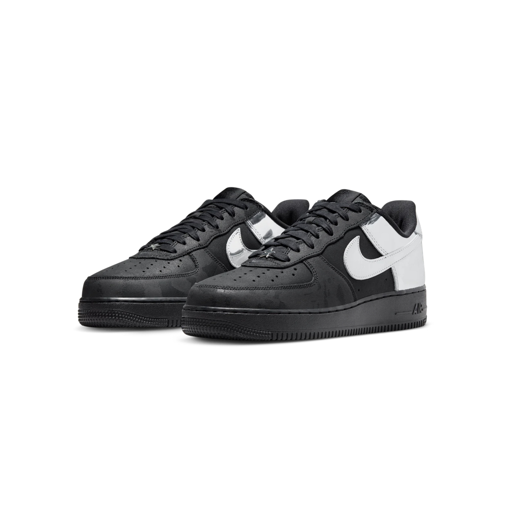 Nike Air Force 1 Low Black and Metallic Silver 黑白塗鴉 HF2885-001