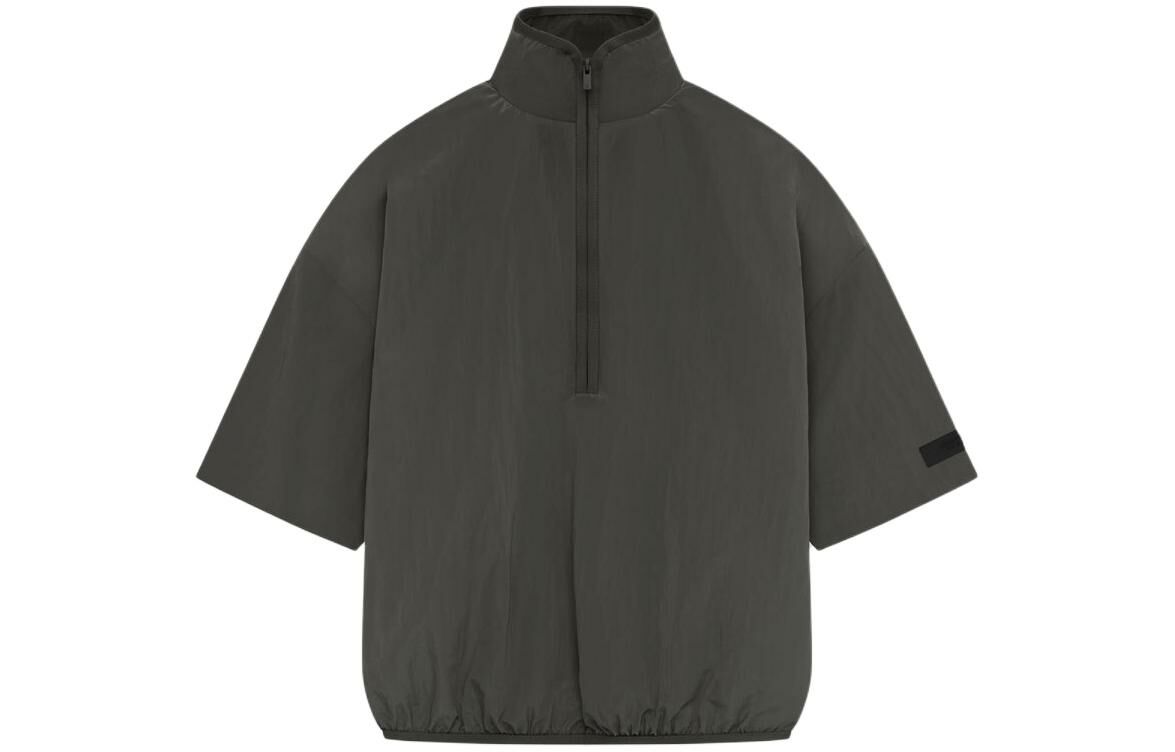 【代購】Fear Of God Essentials SS24 Halfzip Mockneck Shirt Shirt Men's Ink Black/INK