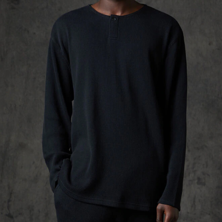 【代購】Fear Of God Essentials Thermal Longsleeve Henley T-Shirt
