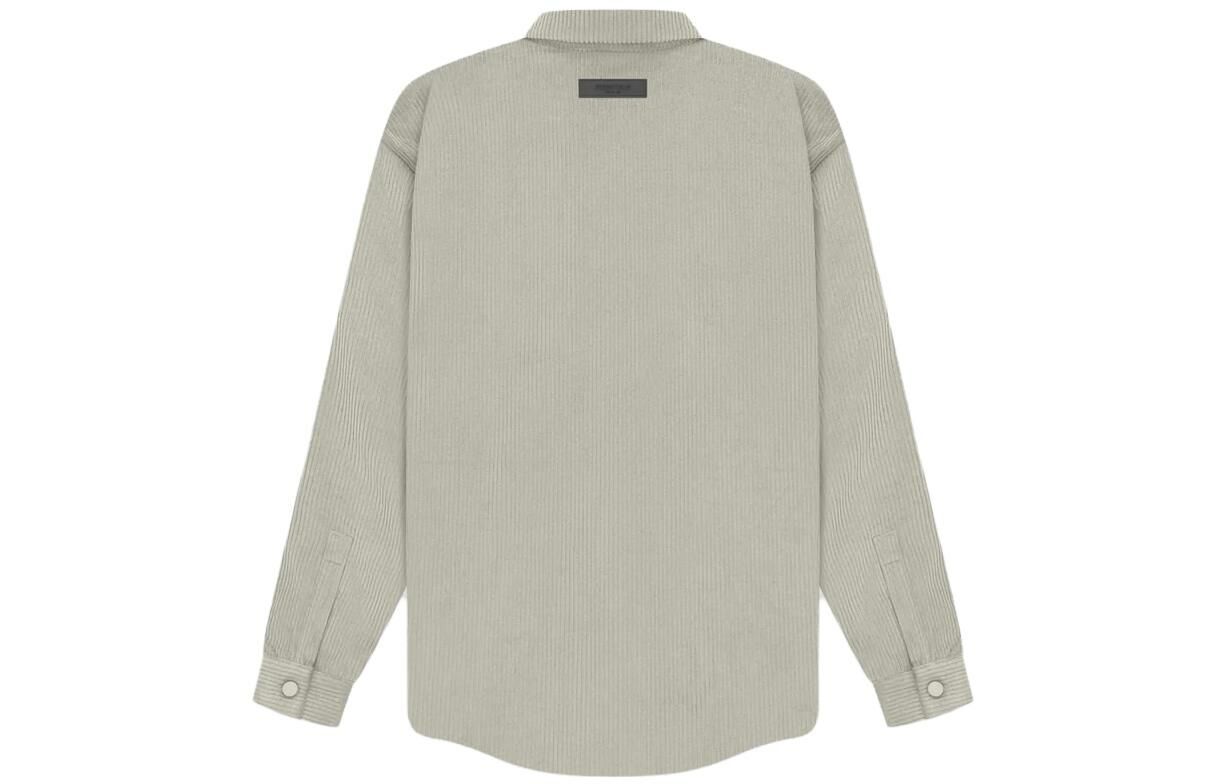 【代購】Fear Of God Essentials SS23 Corduroy Shirt Jacket Seal Jackets Coats Men's Seal Gray