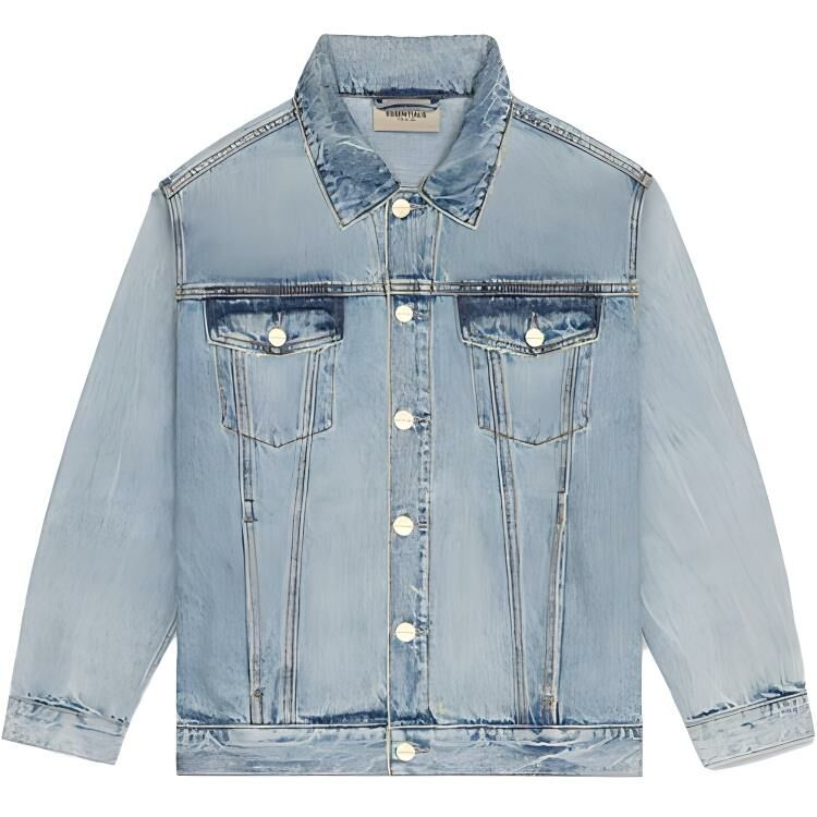 【代購】Fear Of God Essentials FW20 Denim Jacket Unisex Light Blue