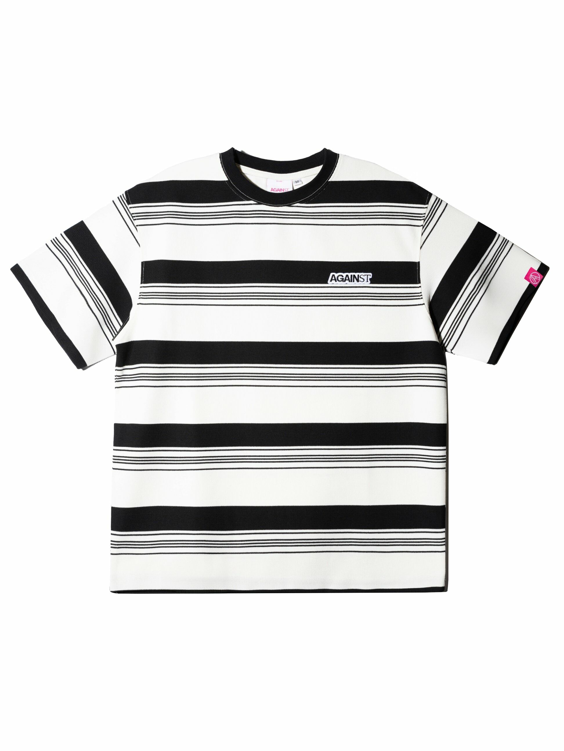 AGAINST BIG STRIPE TEE