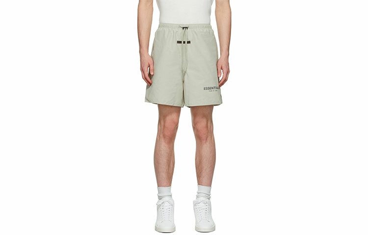 【代購】Fear Of God Essentials FW21 Volley Shorts Green/Concrete Casual Shorts Men's Green