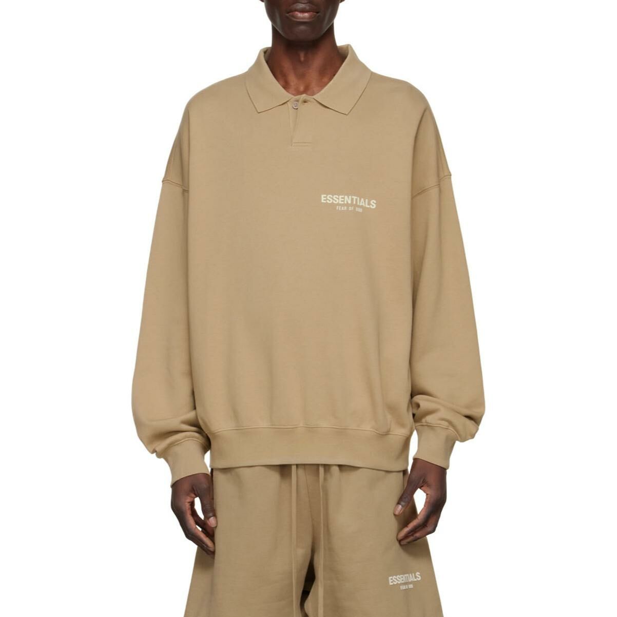 【代購】Fear Of God Essentials Logo Patch Velour Shorts