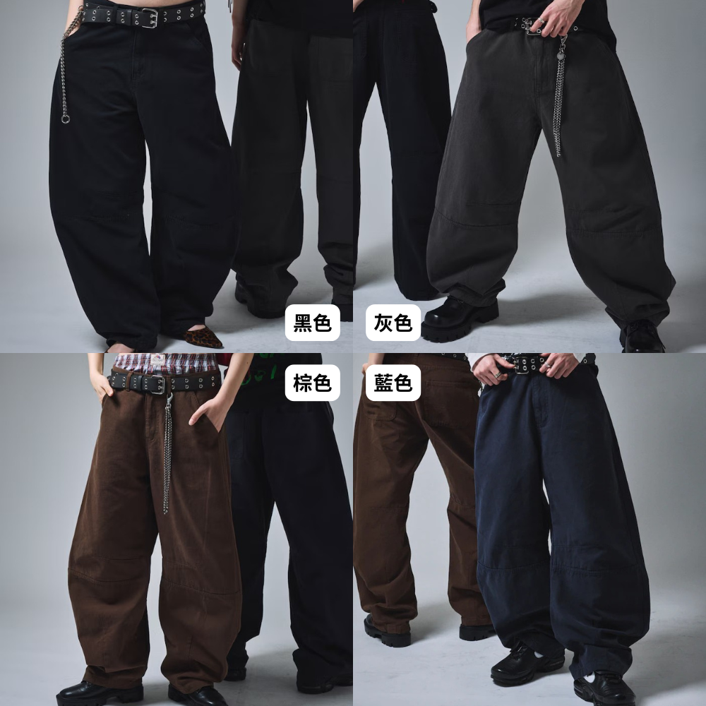 "代購" MR.HEARTS 日本限定 螺旋條紋 Baggy 工作褲