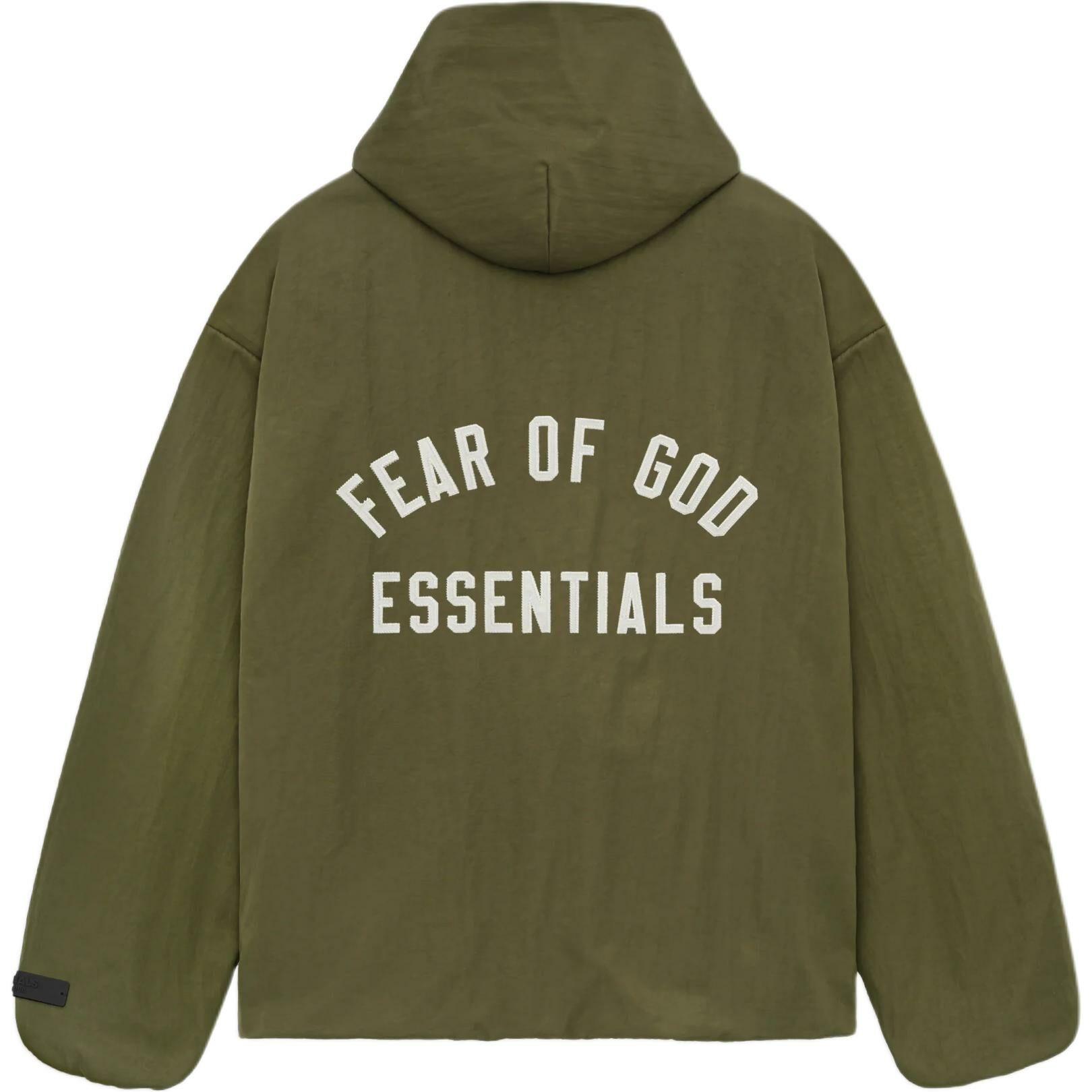 【代購】Fear Of God Essentials Textured Nylon Hooded Coaches Jacket