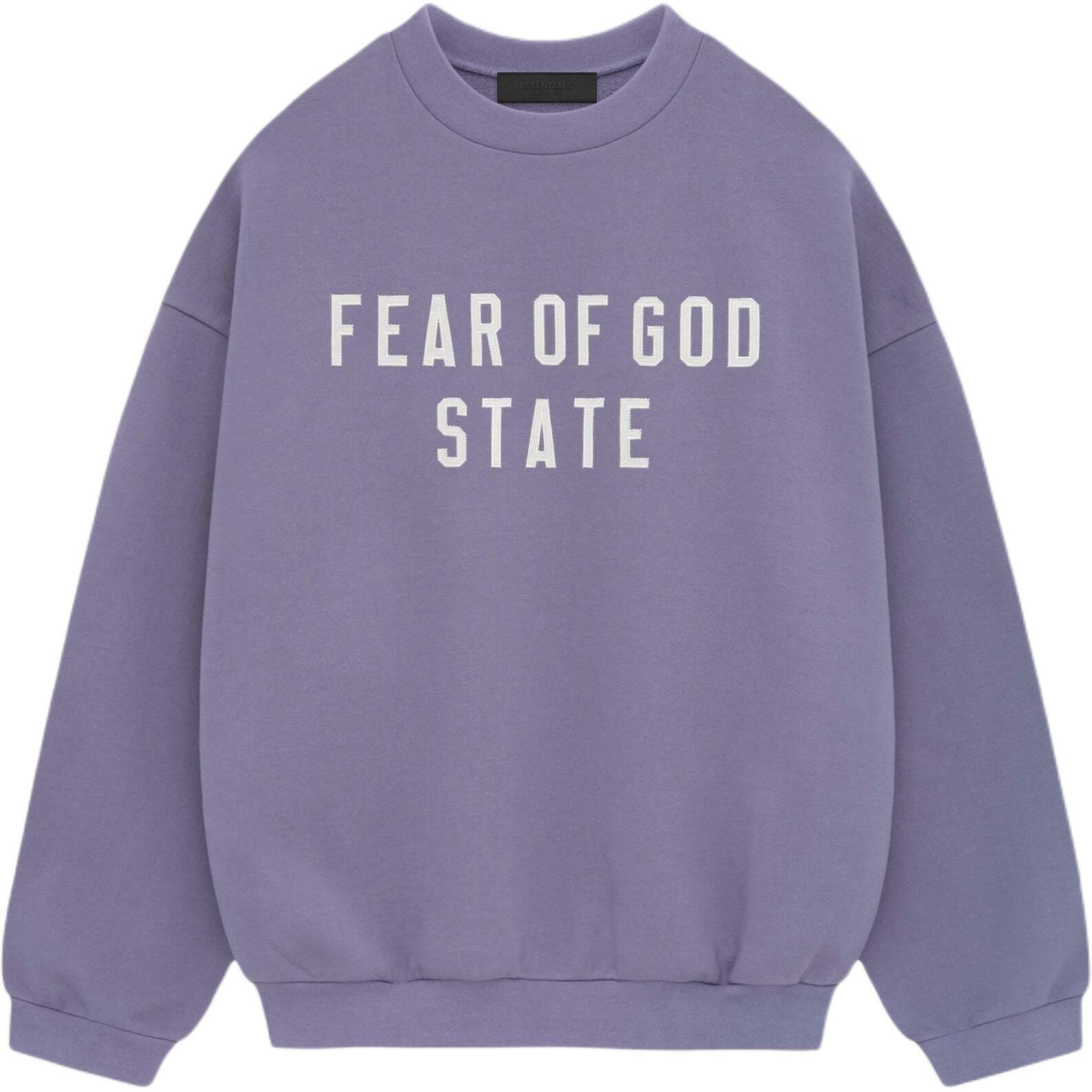【代購】Fear Of God Essentials Logo Printed Crewneck Sweatshirt