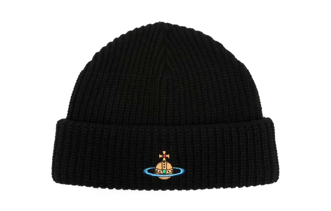 【代購】Vivienne Westwood Wool Beanies Unisex Black