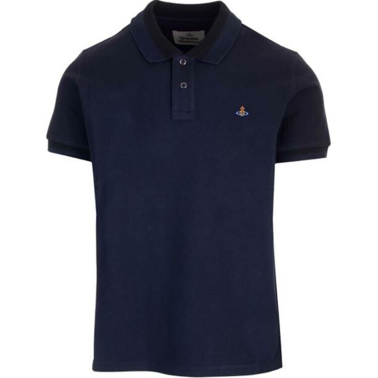 【代購】Vivienne Westwood Orb Embroidered Short-Sleeved Polo Shirt